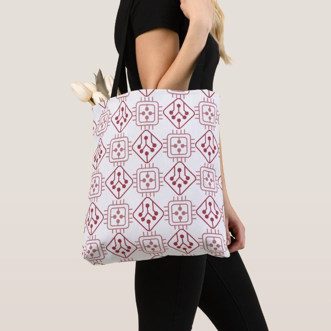 Circuit Chips  Tote Bag (Close Up)