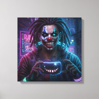 Circuit Clown Canvas Print