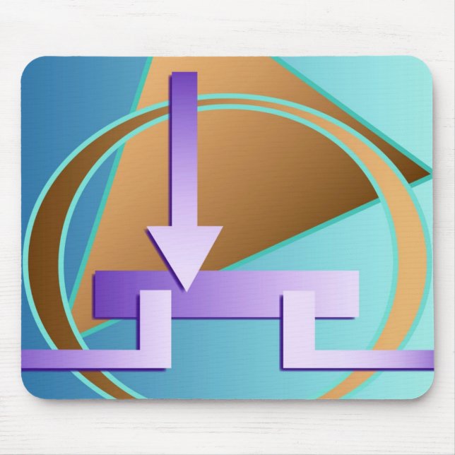 "Circuit Diagram" digital art print Mouse Pad (Front)