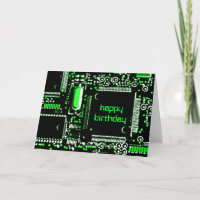 Circuit Green 2 'Happy Birthday' greetings card