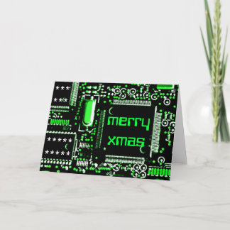 Circuit Green 2 'Merry Xmas' greetings card