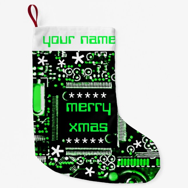 Circuit Green 2 Name stocking two sided (Front)