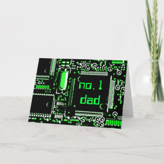 Circuit Green 2 'no.1 dad' greetings card