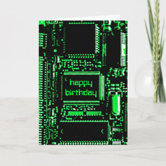 Circuit Green 'Happy Birthday' card