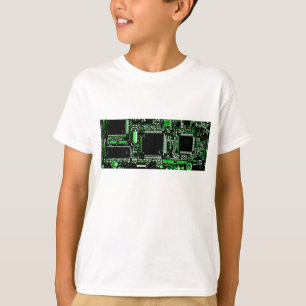 Circuit Green t-shirt kids white