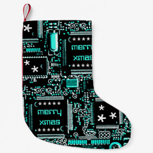 Circuit Light Blue 2 'Merry Xmas' stocking