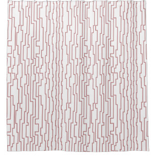 Circuit Lines Shower Curtain