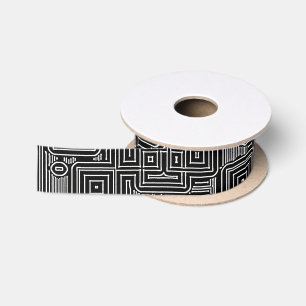 Circuit Maze Satin Ribbon