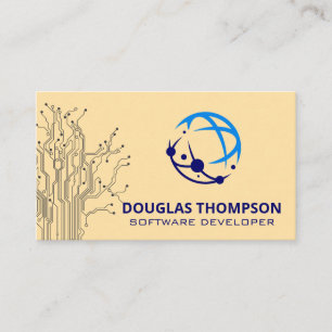 Circuit   Modern Tech Corporation Business Card