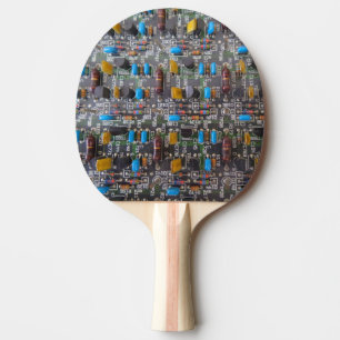 Circuit Ping Pong Paddle, Red Rubber Back Paddle