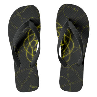 Circuit Pulse – Futuristic Fractal Art Jandals