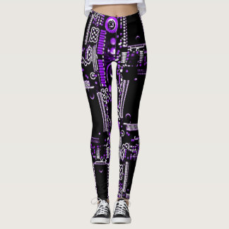 Circuit Purple 2 all over leggings