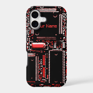 Circuit Red 2 iPhone 5 'Name' barely there case