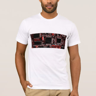 Circuit Red t-shirt white