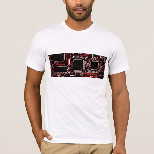 Circuit Red  t-shirt white (Front)