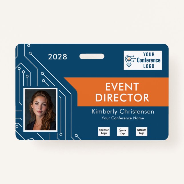 Circuit Technology Event Director Photo ID Badge (Front)