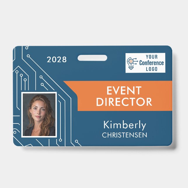 Circuit Technology Event Director Photo ID Badge (Front)