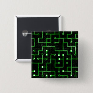 Circuitboard - 15 cm square badge