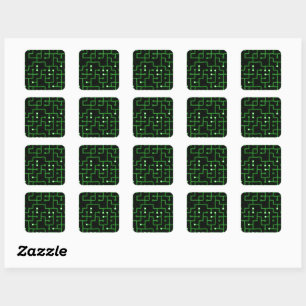 Circuitboard - square sticker