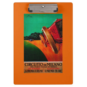 Circuito Di Milano Vintage PosterEurope Clipboard