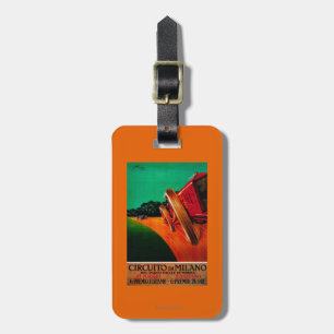 Circuito Di Milano Vintage PosterEurope Luggage Tag