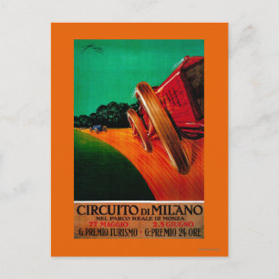 Circuito Di Milano Vintage PosterEurope Postcard
