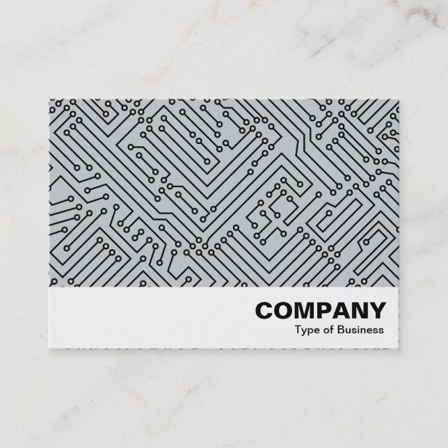 Circuitry - Black on Grey Business Card (Front)