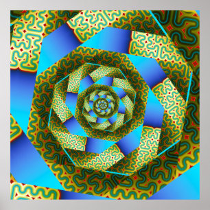 Circuitry Spiral Poster