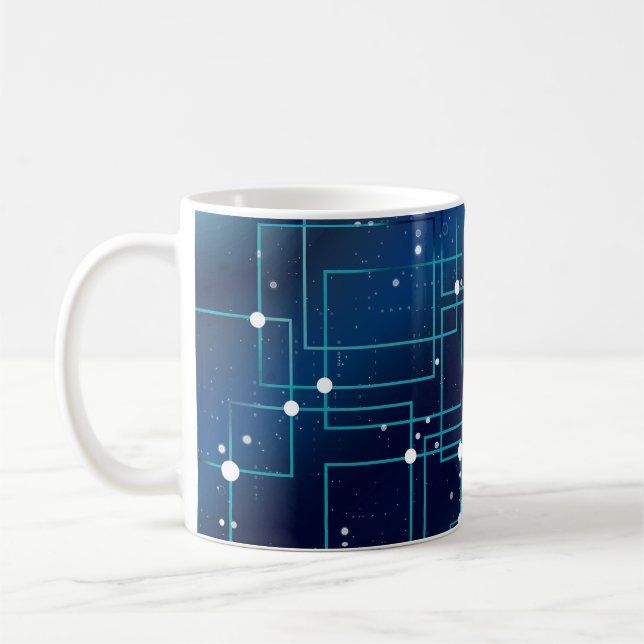 Circuits in Space Coffee Mug (Left)