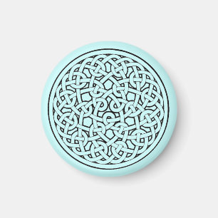 Circular Celtic Knot Interconnected Symbolism Magnet