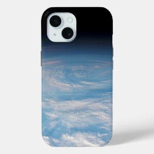 Circular Cloud Formation Over South Pacific Ocean. iPhone 15 Case