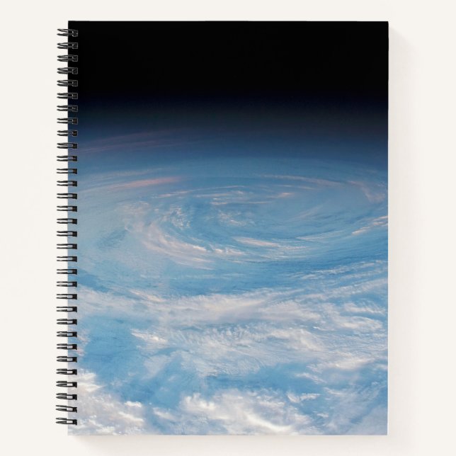 Circular Cloud Formation Over South Pacific Ocean. Notebook (Front)