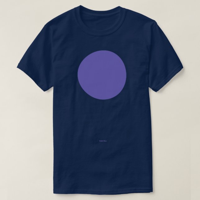 Circular Crayola Violet Blue T-Shirt (Design Front)