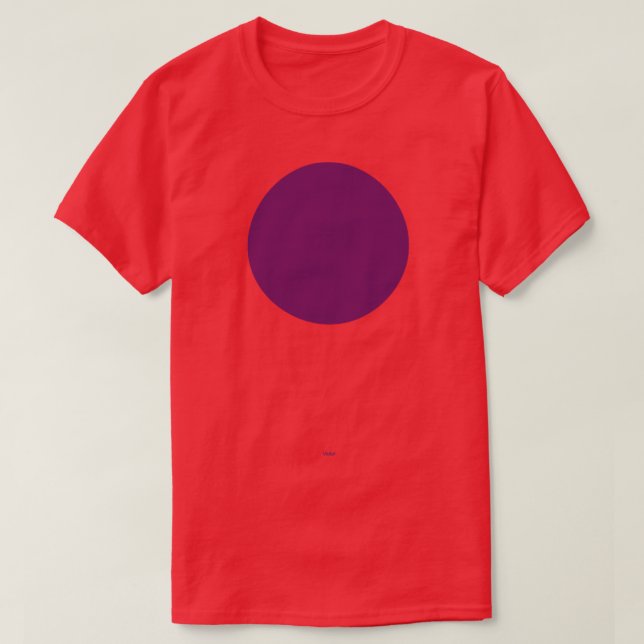 Circular Crayola Violet T-Shirt (Design Front)