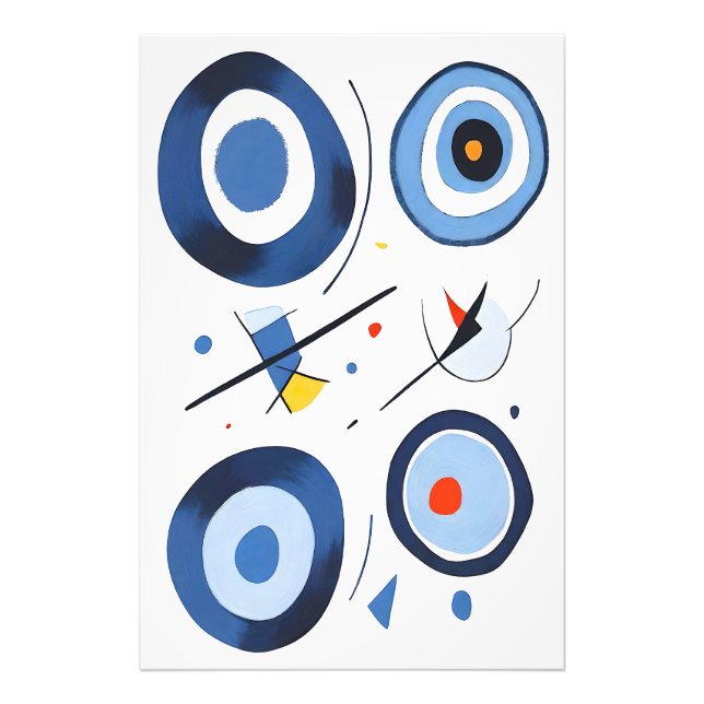 Circular Dimension Dance Abstract Photo Print (Front)