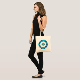 Circular Dolphin Pattern, Totebag Tote Bag