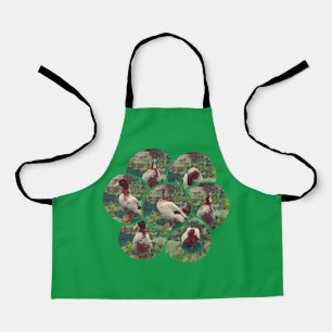 Circular Duck Photo Collage, Kids Full Print Apron
