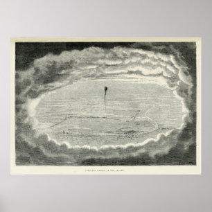 Circular effect of the clouds.(1871) poster