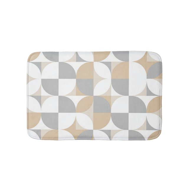 Circular Flow – Bauhaus Style Bath Mat (Front)