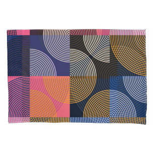 Circular Geometric Vintage Artwork Pillowcase