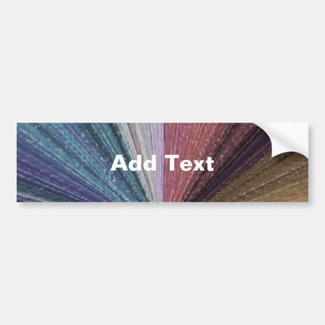 Circular Gradient Earthy Rainbow Bumper Sticker (Front)