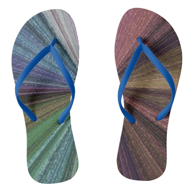 Circular Gradient Earthy Rainbow Jandals (Footbed)