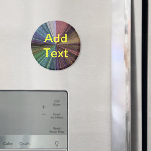 Circular Gradient Earthy Rainbow Magnet