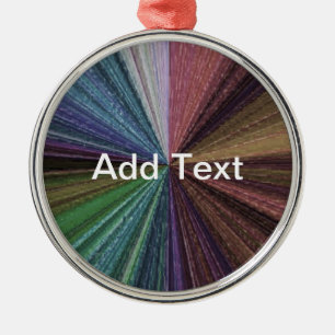 Circular Gradient Earthy Rainbow Metal Tree Decoration