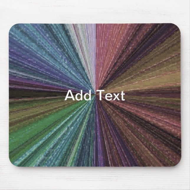 Circular Gradient Earthy Rainbow Mouse Pad (Front)