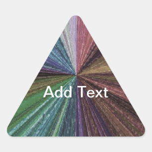 Circular Gradient Earthy Rainbow Triangle Sticker