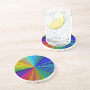 Circular Gradient Rainbow Coaster