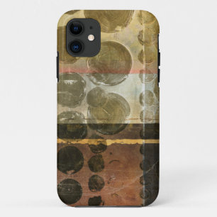 Circular Green Droplets iPhone 11 Case