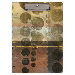 Circular Green Droplets Clipboard