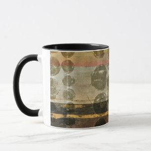 Circular Green Droplets Mug